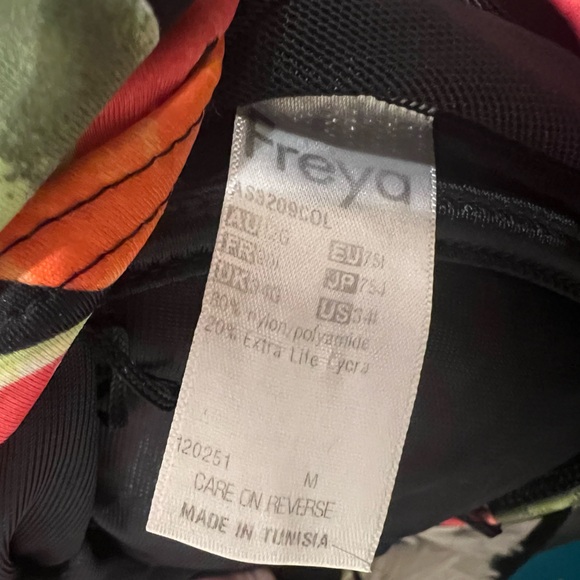 Freya Watermelon Underwired Tankini Swim 34F Top - Picture 6 of 8